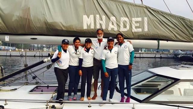 India’s first all-women crew sailing